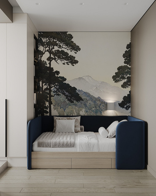 Металевий акцент Темні шпалери з металевим блиском, сміливе рішення для стильного інтер'єру 2026