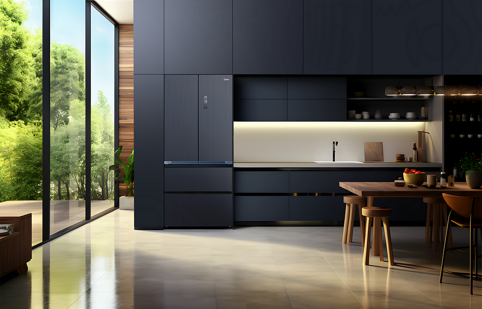 Вбудована стерилізація Midea Холодильник Midea 2026 з функцією вбудованої стерилізації повітря всередині.