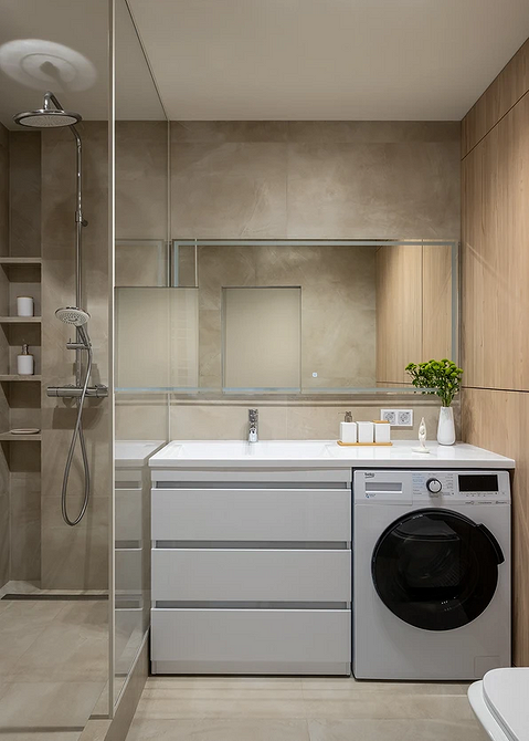 Світла плитка 2026 Мінімалістичний інтер'єр 2026: світла плитка на підлозі, акцент на просторі та світлі.