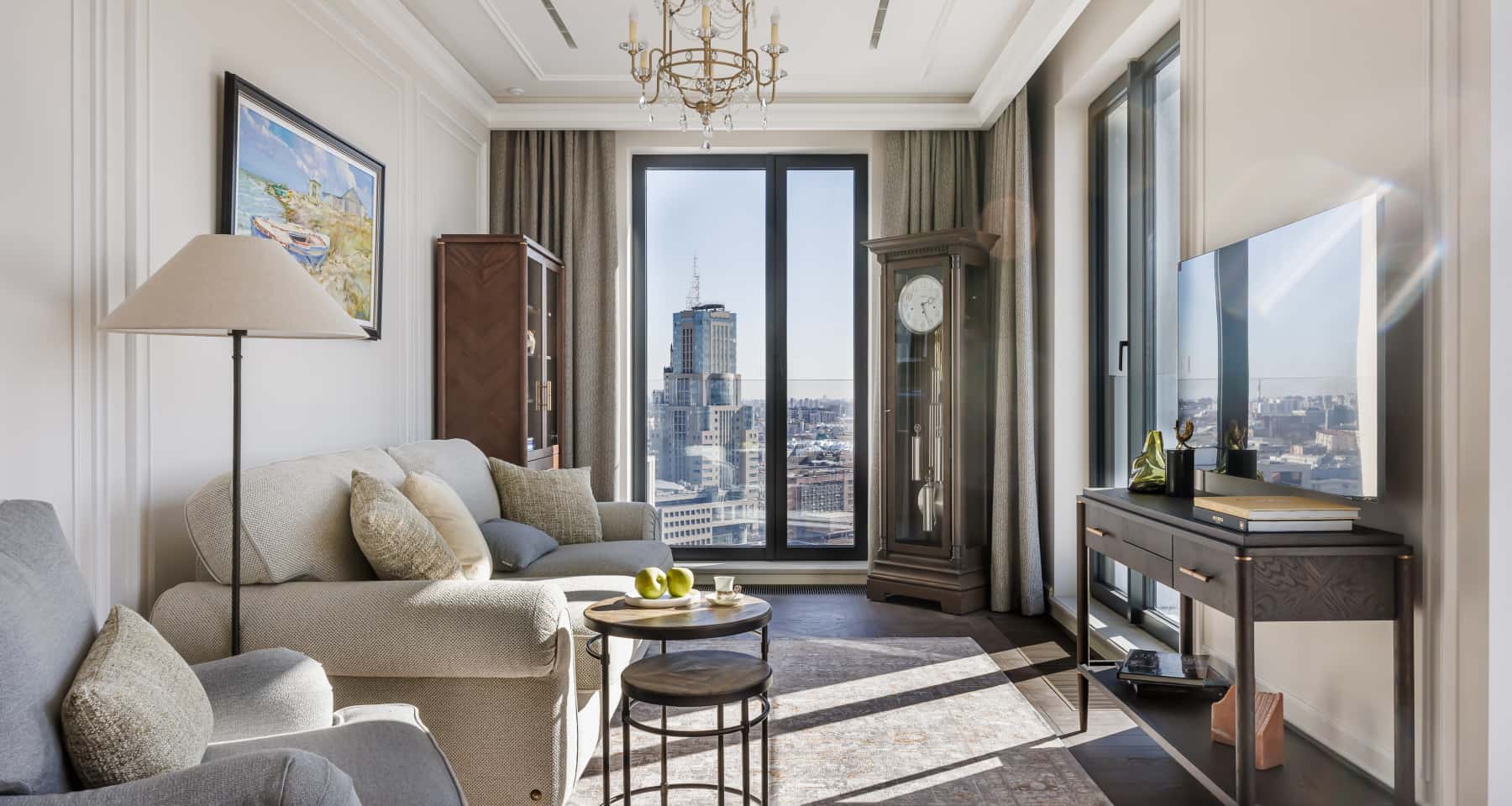 Квартира-студія 2026 Сучасний дизайн квартири-студії 2026 з використанням натуральних матеріалів у новобудові