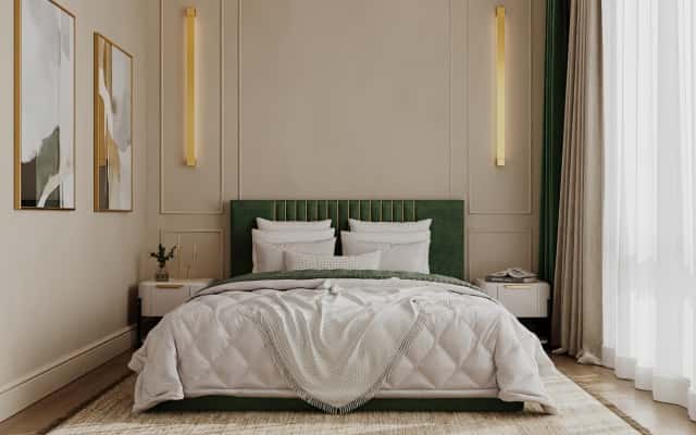 Елегантна вітальня Вітальня в стилі неокласика 2026: елегантні меблі та вишуканий декор.