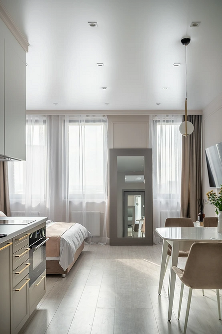 Штукатурка під бетон Приклад стильного дизайну з використанням декоративної штукатурки під бетон, зносостійкість 2026