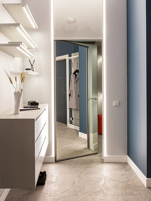 Світлі стіни коридору Коридор з зносостійкими стінами, пофарбованими у світлі тони, практичний дизайн 2026