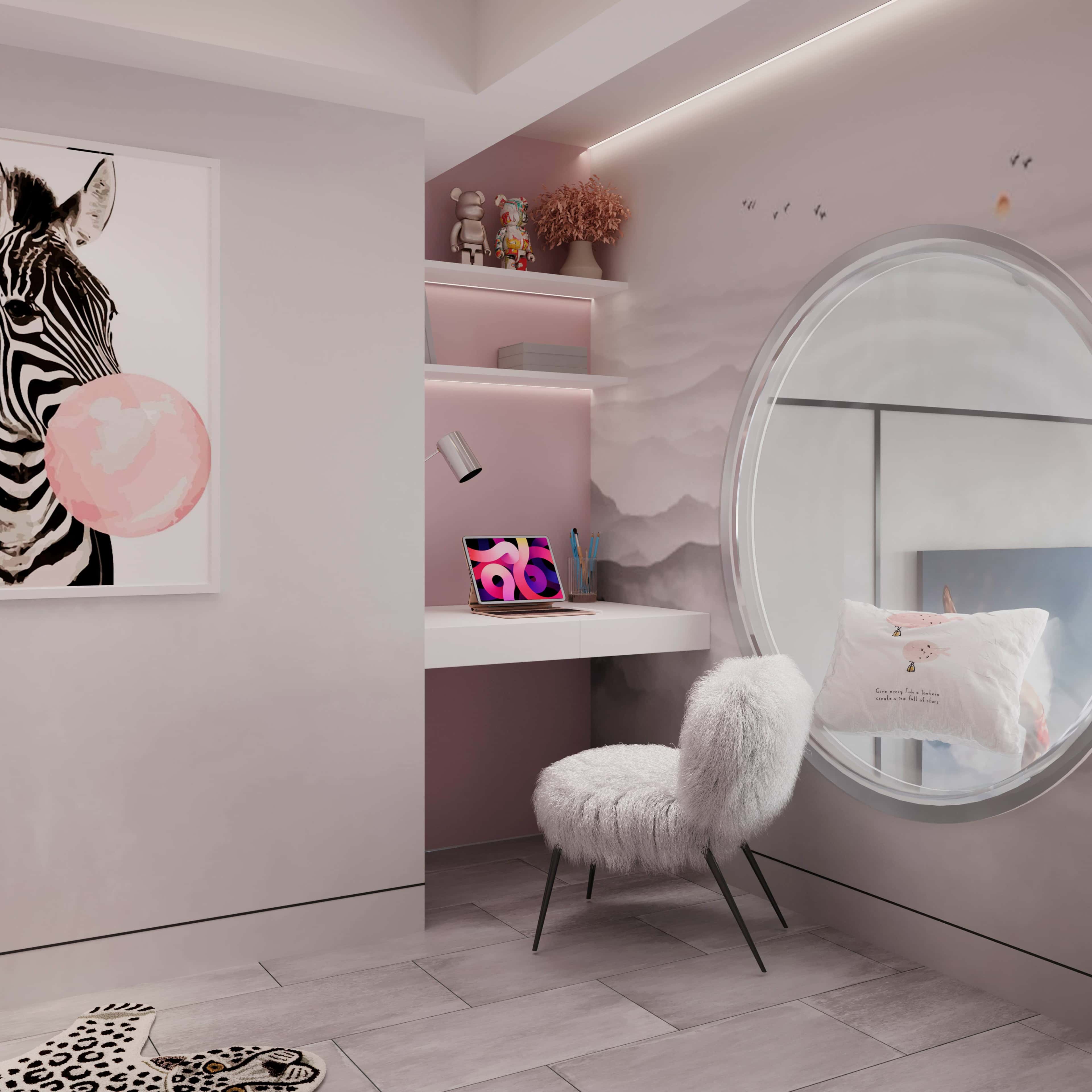 Затишна спальня на антресолі Спальня зона на антресолі в трикімнатній квартирі, затишна атмосфера.