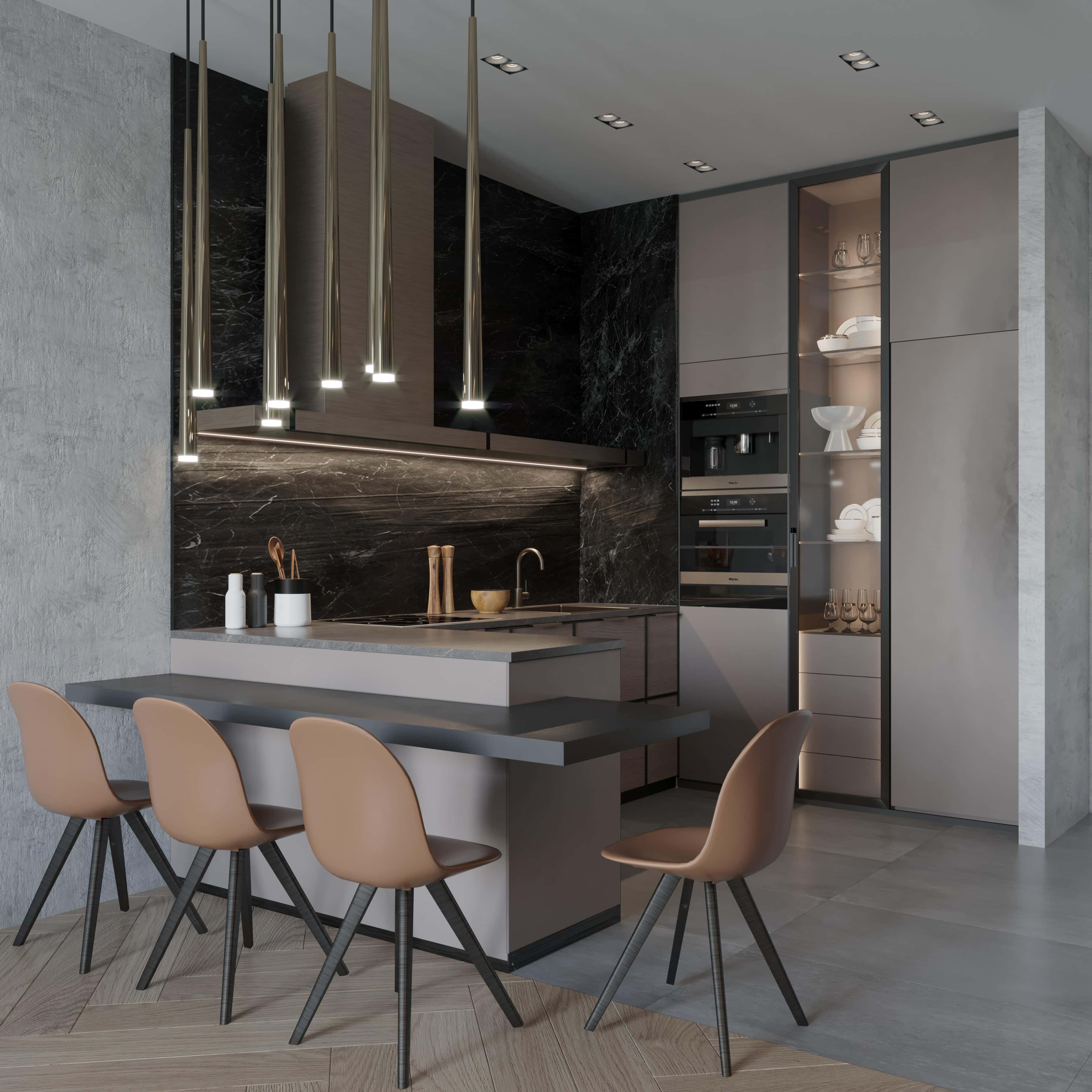 Робоча зона: світло Кухня 2026: сучасний дизайн з використанням світлодіодного освітлення та підсвічування робочої зони