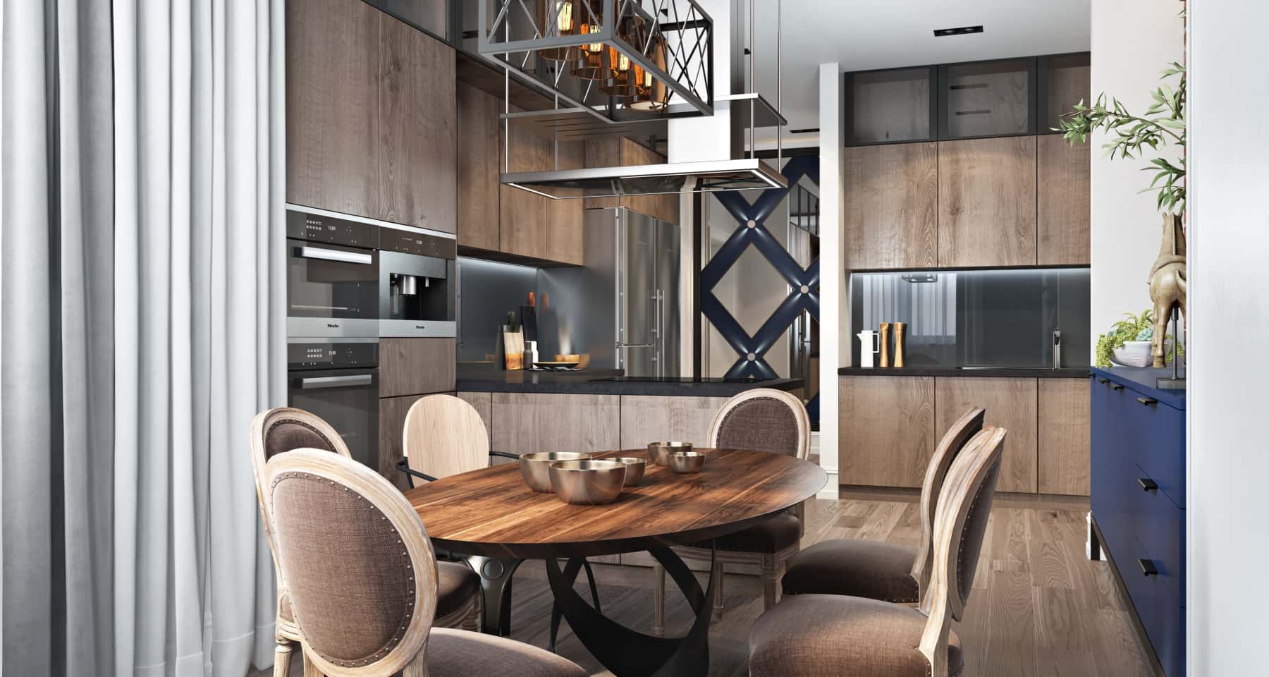 Світловий дизайн кухні 2026 Елегантна кухня 2026 з декоративним підсвічуванням та світлодіодним освітленням