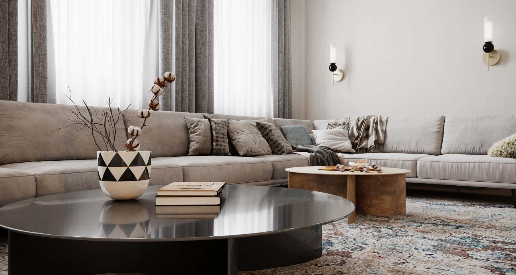 Маленька, але світла Інтер'єр маленької квартири 2026: візуальне розширення простору завдяки світлій палітрі.