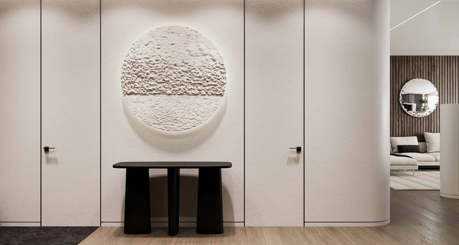 Світлі тони всюди Дизайн інтер'єру 2026: світлі тони для візуального розширення маленької квартири.