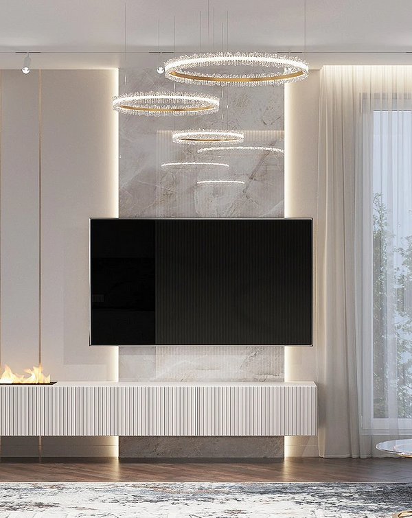 Геометрія на стіні Елегантна акцентна стіна з геометричними візерунками в дизайні 2026