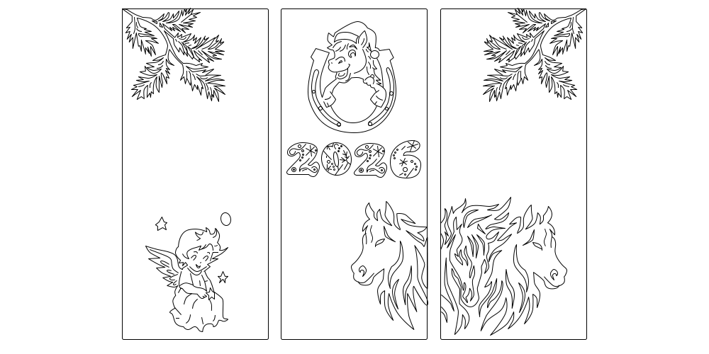 Креативні витинанки 2026 Витинанки на вікна 2026: креативні ідеї та шаблони для новорічного декору.