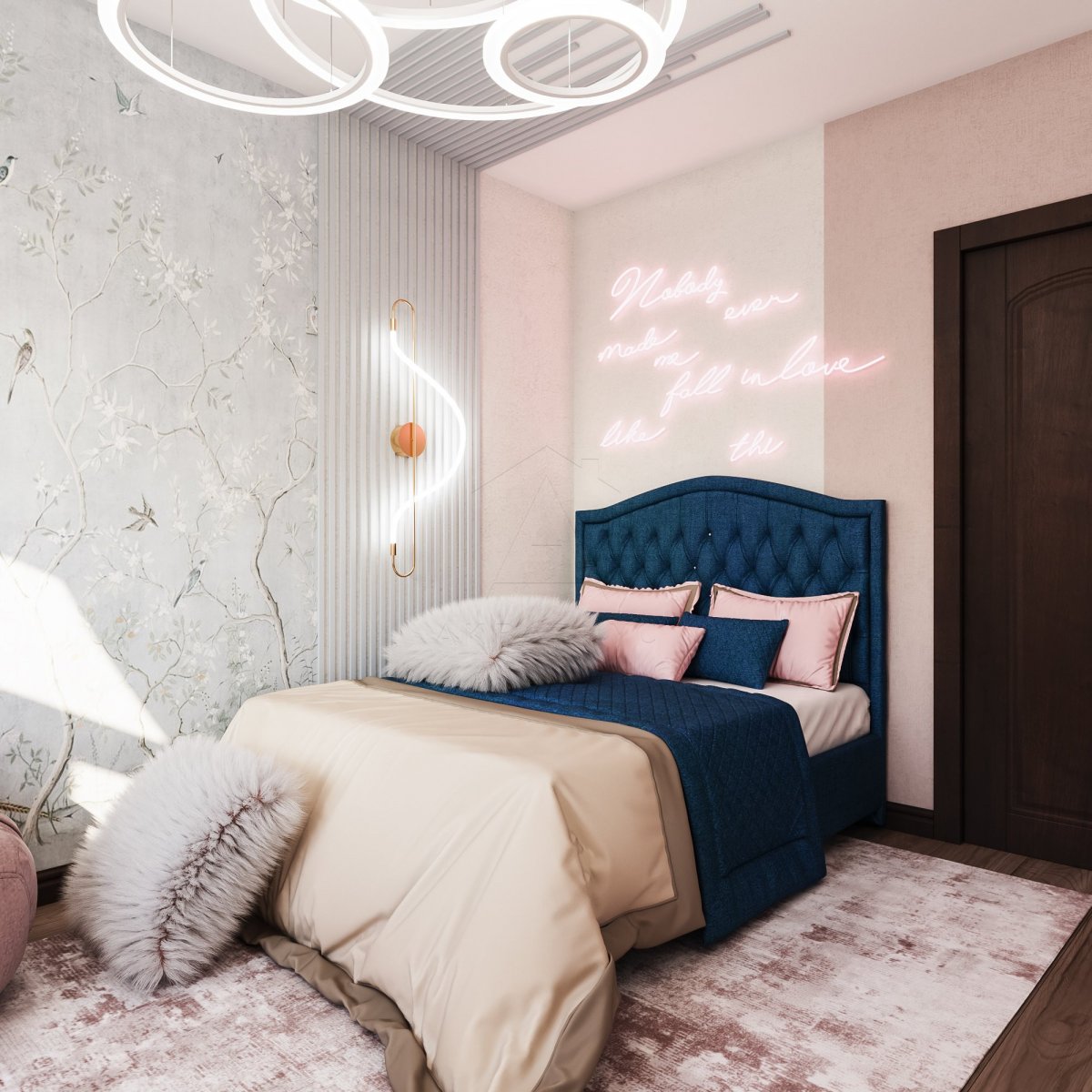 Кімната для хлопчика Дитяча кімната для хлопчика у сучасному стилі, що поєднує функціональність та ігрові елементи.