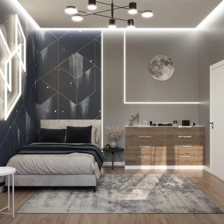 Гнучкий простір Трансформований простір дитячої кімнати, що адаптується до віку та потреб дитини.