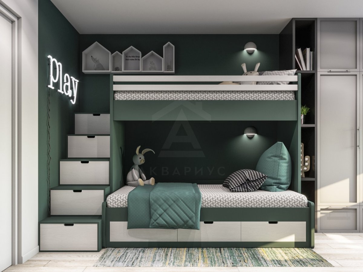 Ергономічне місце Ергономічне робоче місце в дитячій кімнаті, що сприяє правильному розвитку дитини.