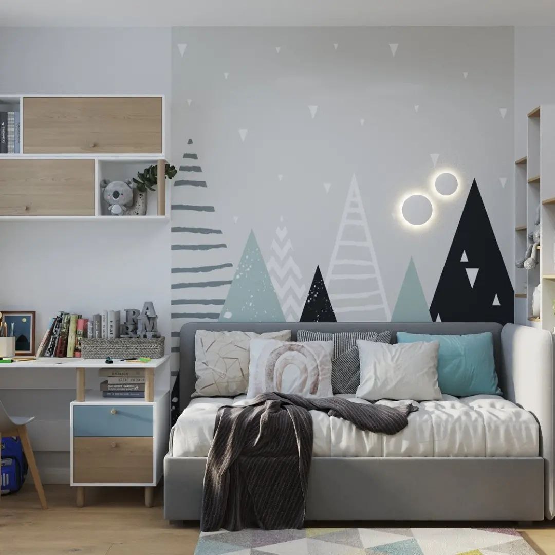 Кімната мрії Дитяча кімната для хлопчика з тематичним декором та зручним робочим місцем