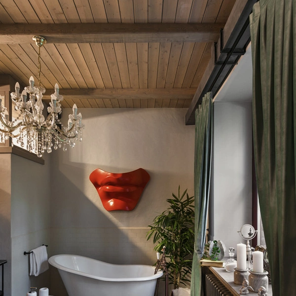 Стильний декор ванної Ванна кімната у стилі арт-декор з незвичайними рішеннями та стильним декором.