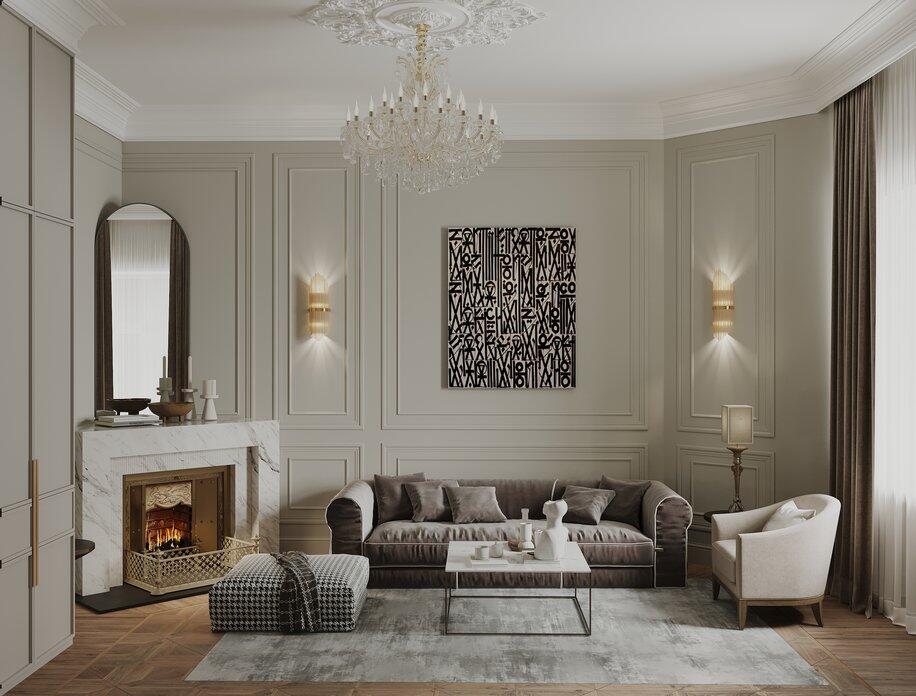 Функціональний дизайн квартири Сучасний дизайн інтер'єру 3-кімнатної квартири з функціональним простором.