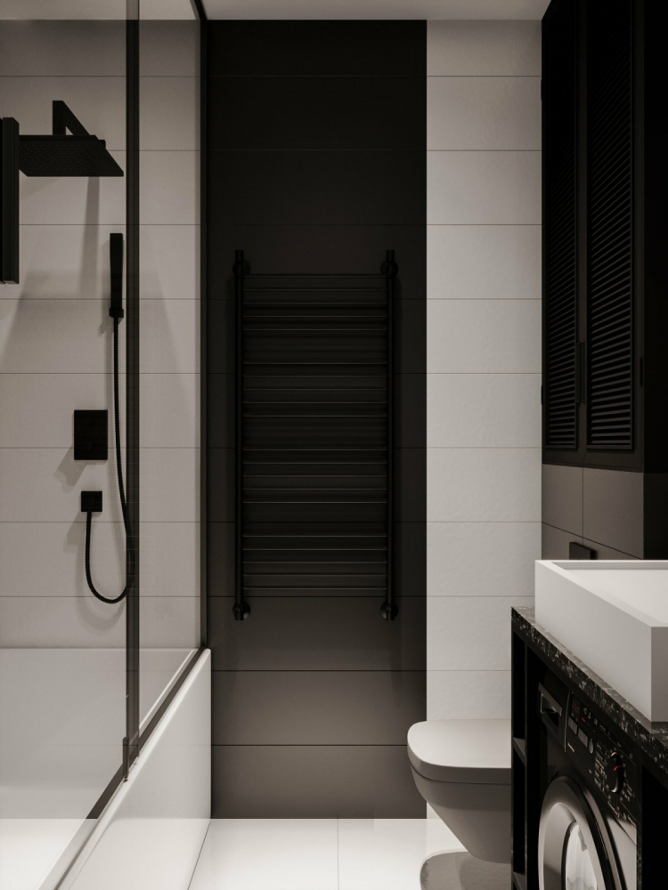 Темний інтер'єр Лофт Темний інтер'єр 2026: лофт з темними стінами, цеглою та елементами індастріального стилю.