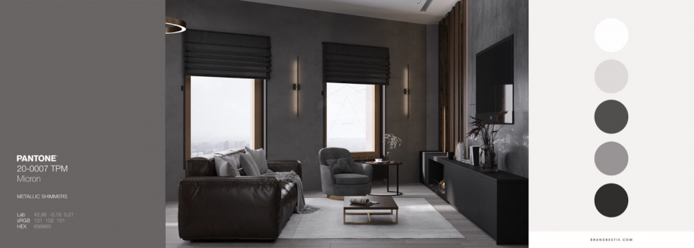 Сучасна темна спальня Сучасний темний інтер'єр 2026: стильна спальня з акцентним освітленням та темними стінами.