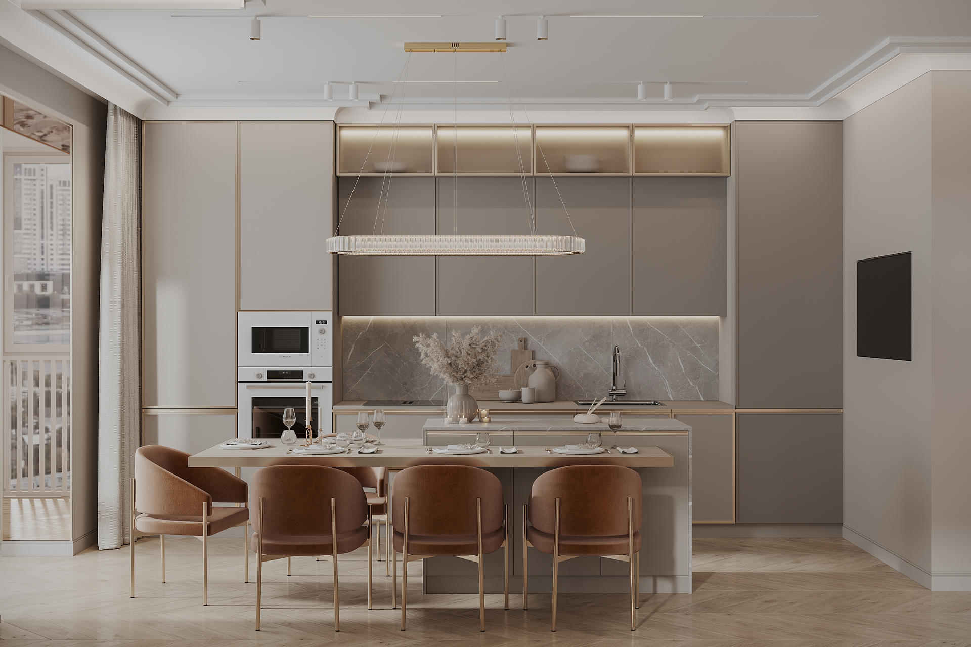 Робочий куточок: мінімалізм Дизайн двокімнатної квартири в стилі мінімалізм 2026: робочий куточок біля вікна.