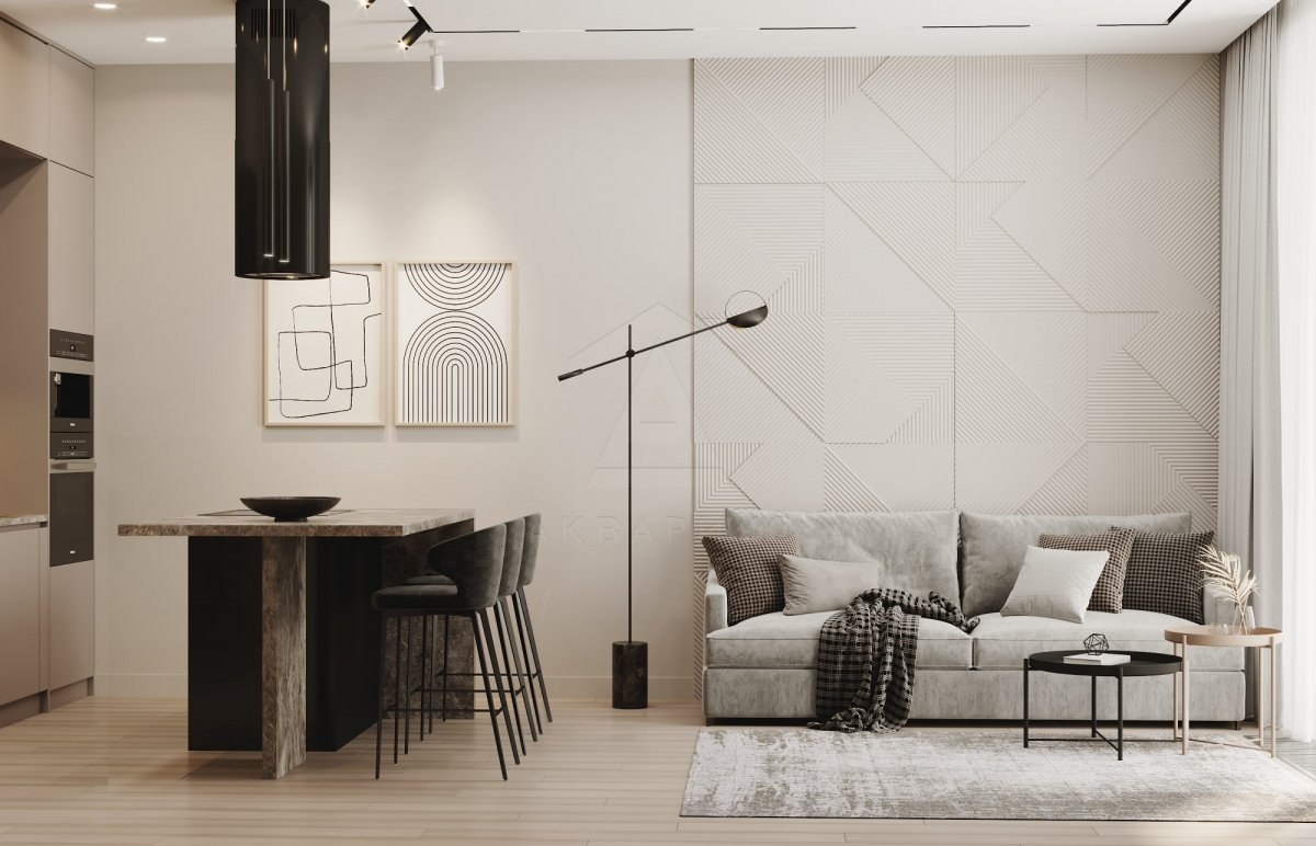 Мінімалізм 2026: світло та простір Інтер'єр квартири в стилі мінімалізм 2026: світлі тони та функціональні меблі.