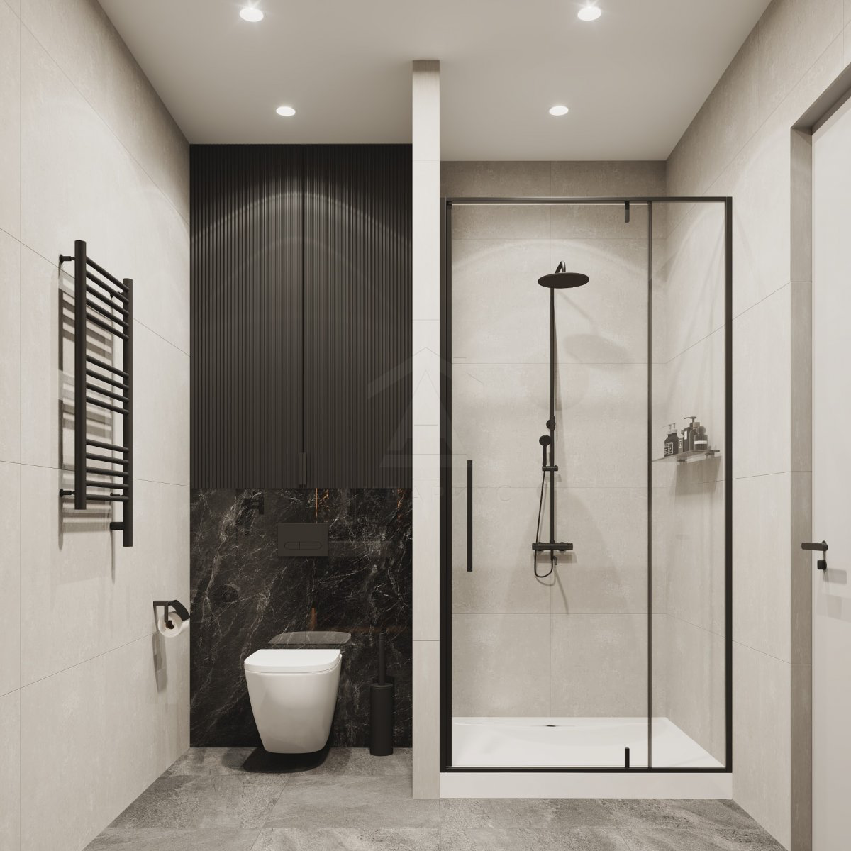 Спальня в стилі мінімалізм Інтер'єр спальні в стилі мінімалізм з використанням світлих тонів.