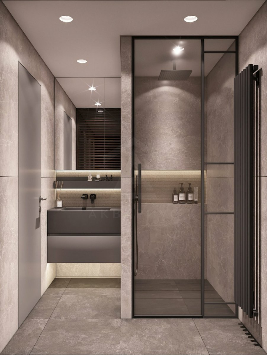 Ванна: мінімалізм 2026 Дизайн ванної кімнати в стилі мінімалізм 2026: простота, чистота та функціональність.