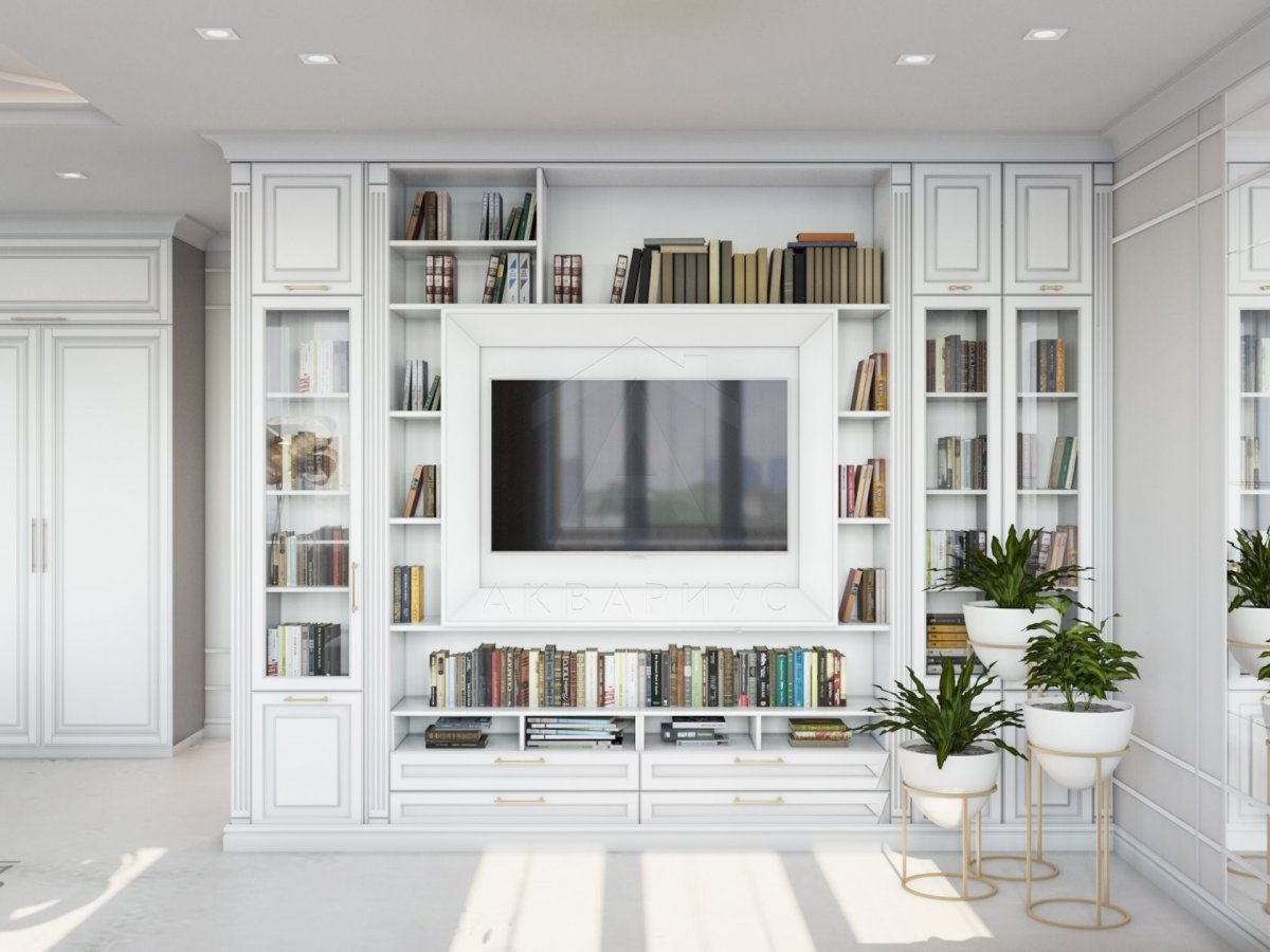 Організація книг вдома Книжкові полиці в домашній бібліотеці: організація за кольором та розміром книг.