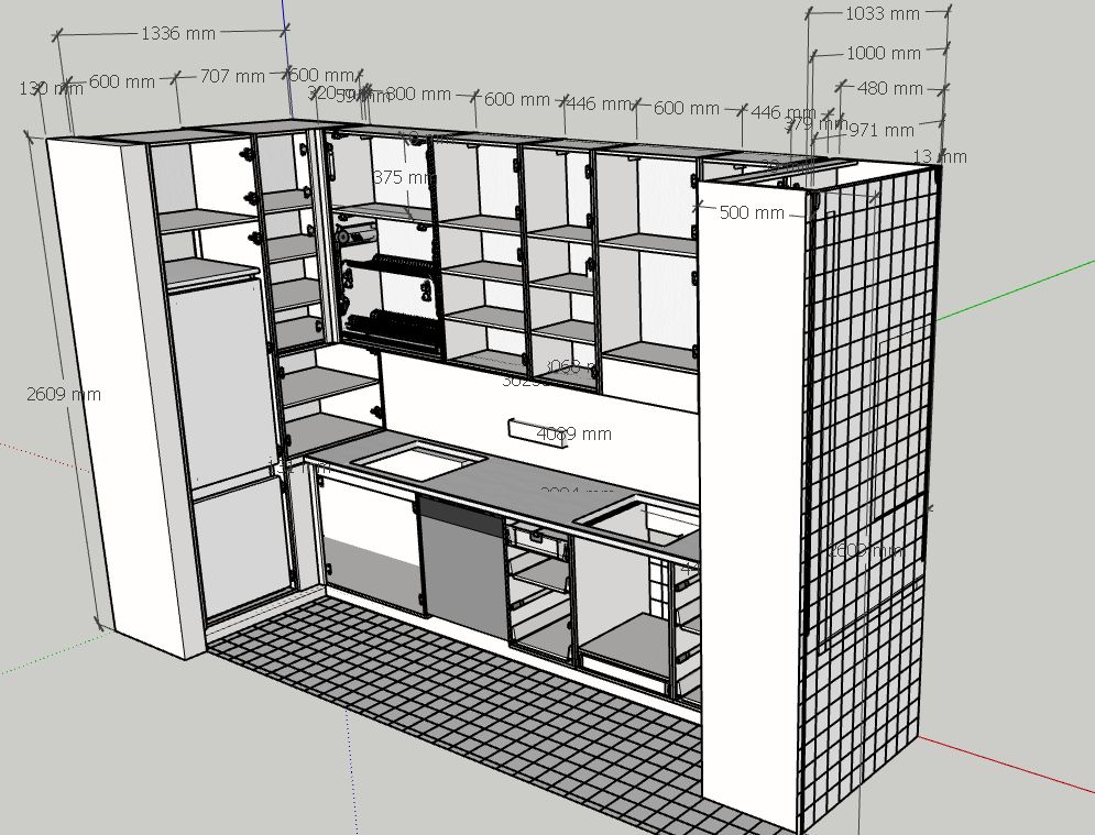 Ергономічна кухня на замовлення Ергономічне планування кухні для максимального комфорту та зручності.