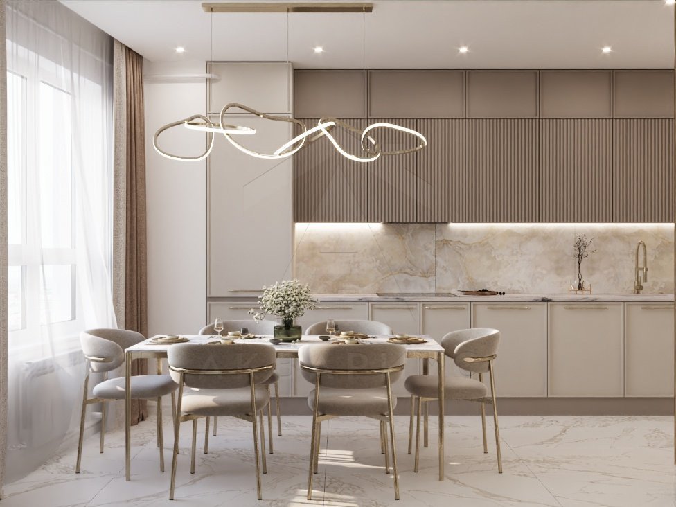 Акцентна стіна Сучасний стиль 2026: спальня з акцентною стіною та мінімалістичними меблями.