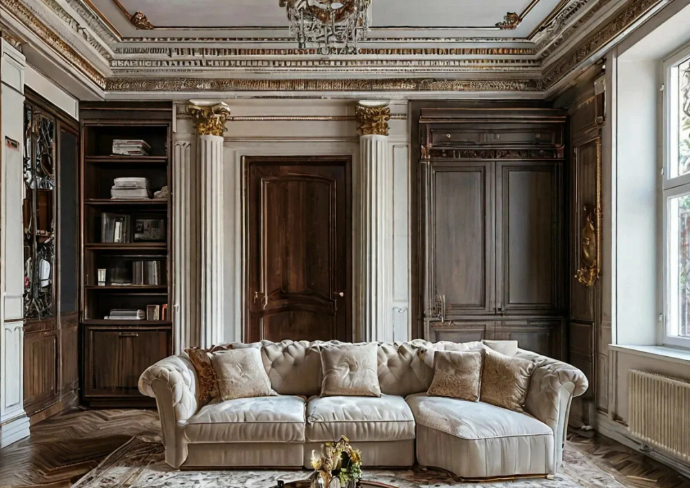 Бетонні колони: мінімалізм Мінімалістичні декоративні колони з бетону, що доповнюють сучасний урбаністичний інтер'єр.