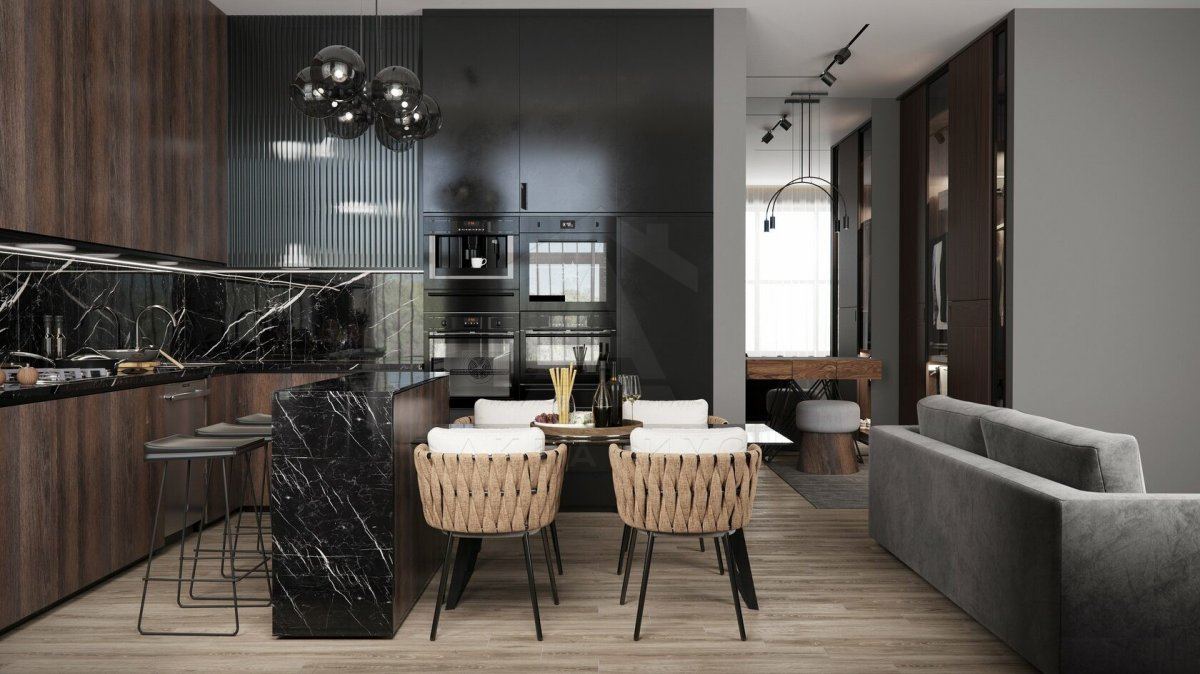 Лофт: спальня мінімалізм Спальня в стилі лофт 2026: мінімалізм, сіра колірна гама та акцентне освітлення