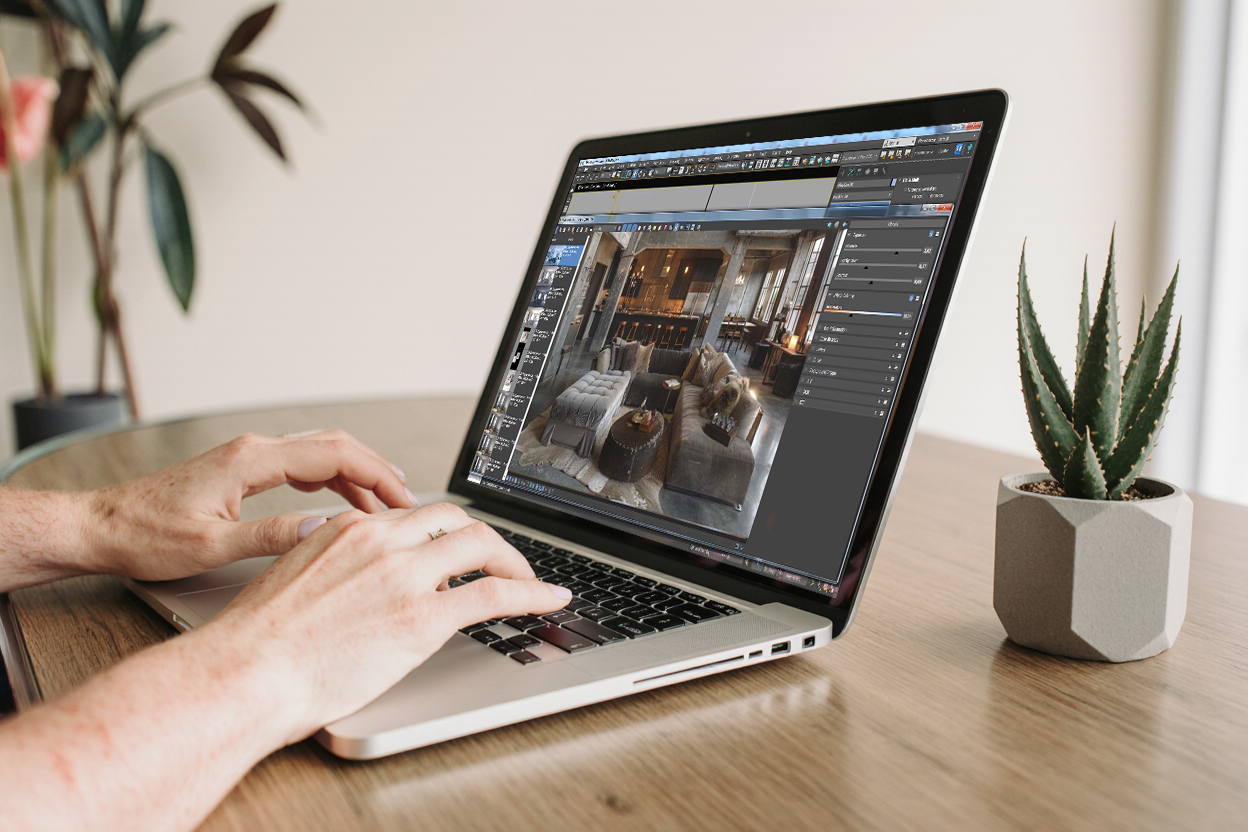 Дизайн інтер'єру майбутнього Молодий дизайнер інтер'єру створює проєкт за допомогою комп'ютерної графіки та 3D-моделювання.