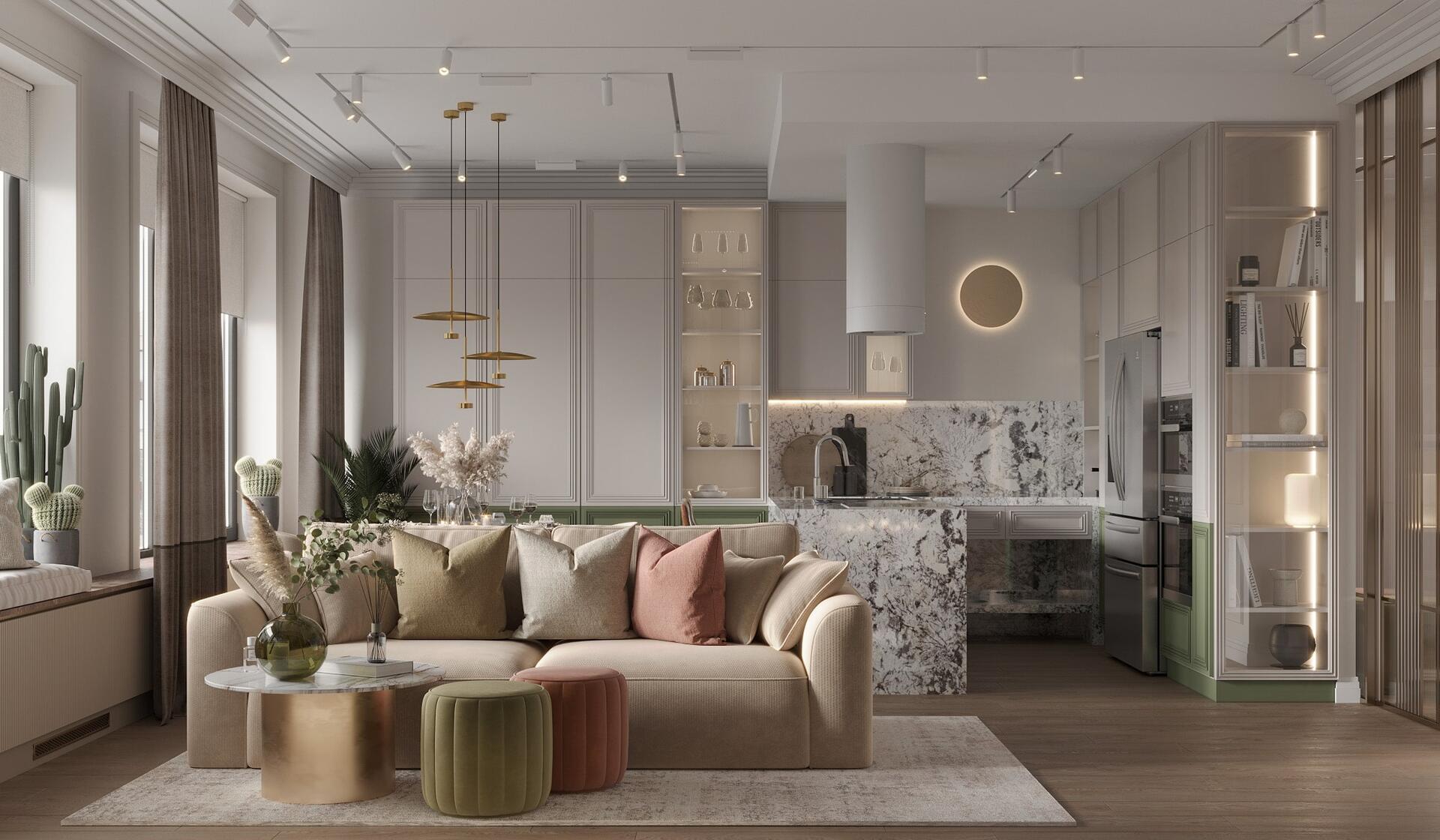 Текстури в сучасному інтер'єрі Стильний ремонт квартири у сучасному стилі: акцент на деталях та текстурах.