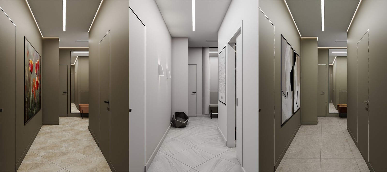 Реалістична візуалізація інтер'єру Детальна 3D модель кухні-вітальні: візуалізація інтер'єру з урахуванням матеріалів та текстур