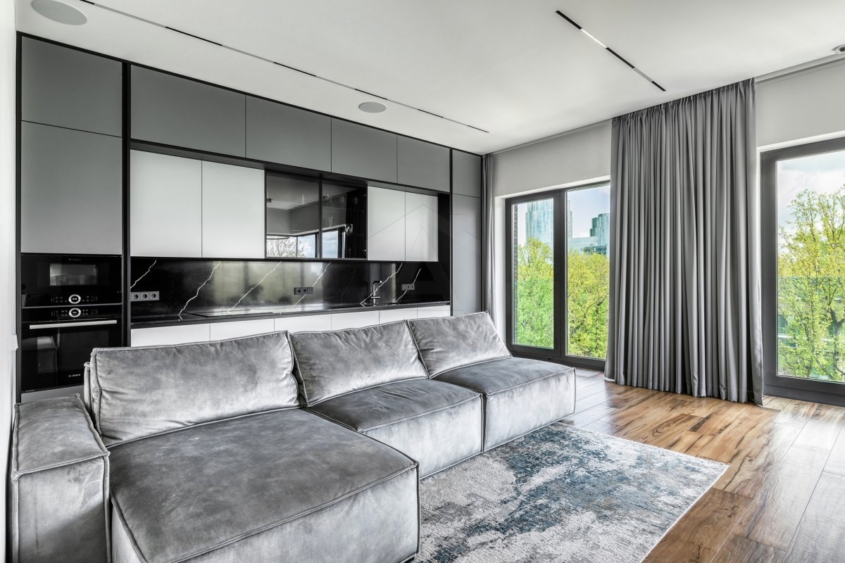 Елітна кухня. Вишукана кухня з високоякісними матеріалами та елементами неокласичного дизайну для сучасних квартир.