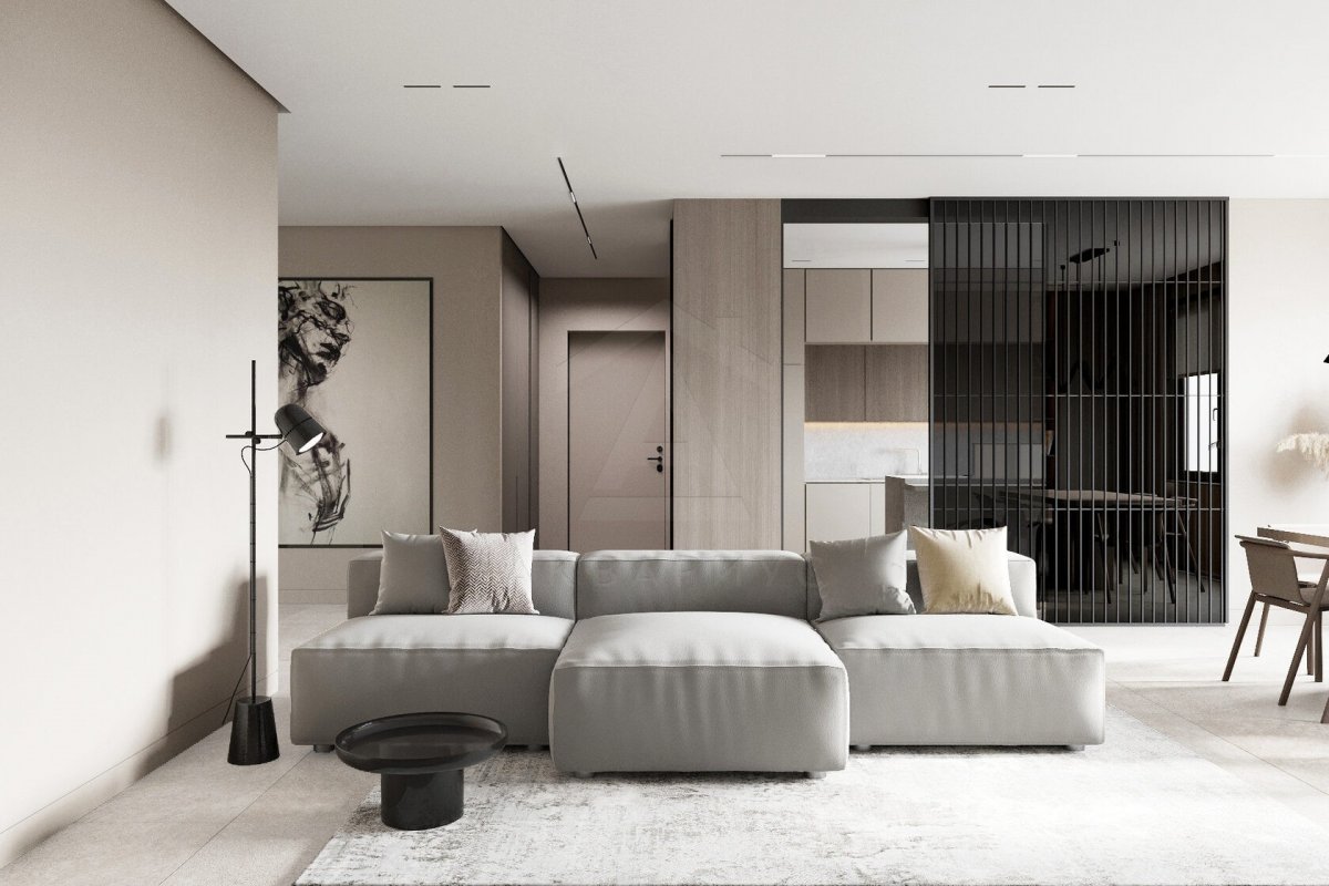 Обідня розкіш. Розкішна обідня зона з елегантними меблями та вишуканим освітленням, ідеально для дизайну квартир 2026.