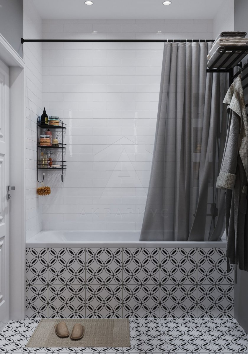 Кріплення для штори Різноманітні кріплення для штори у ванній кімнаті: кільця, гачки, карнизи.