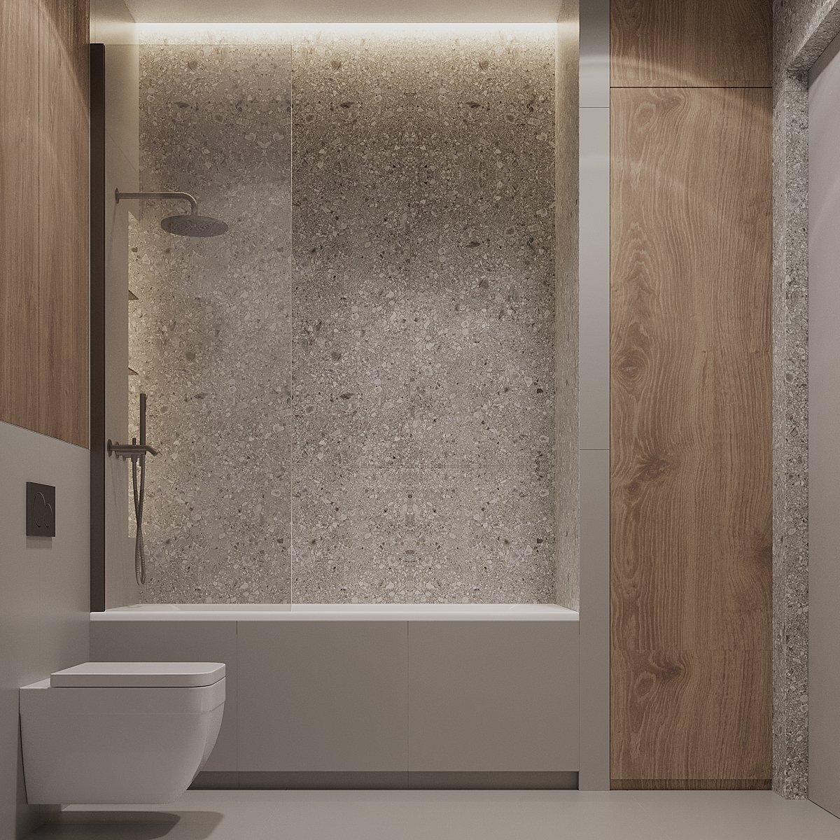 Геометричний принт штори Водовідштовхувальна штора з геометричним принтом для стильної ванної кімнати.